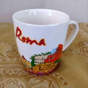 Bone China " Roma " Coffee Cup